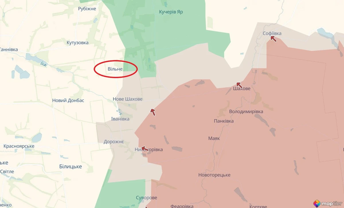 Вольное на карте DeepState