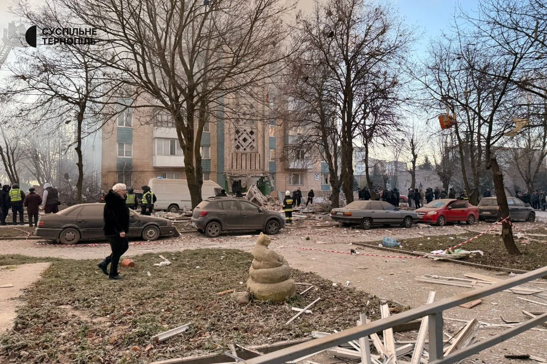 The scene of the strike