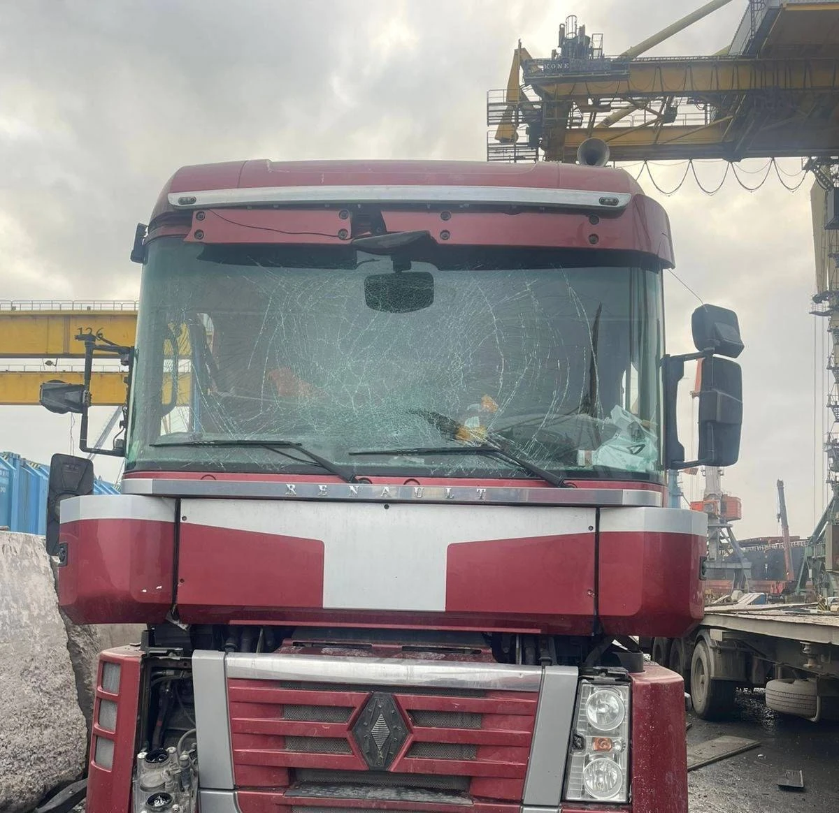 Aftermath of the attack.