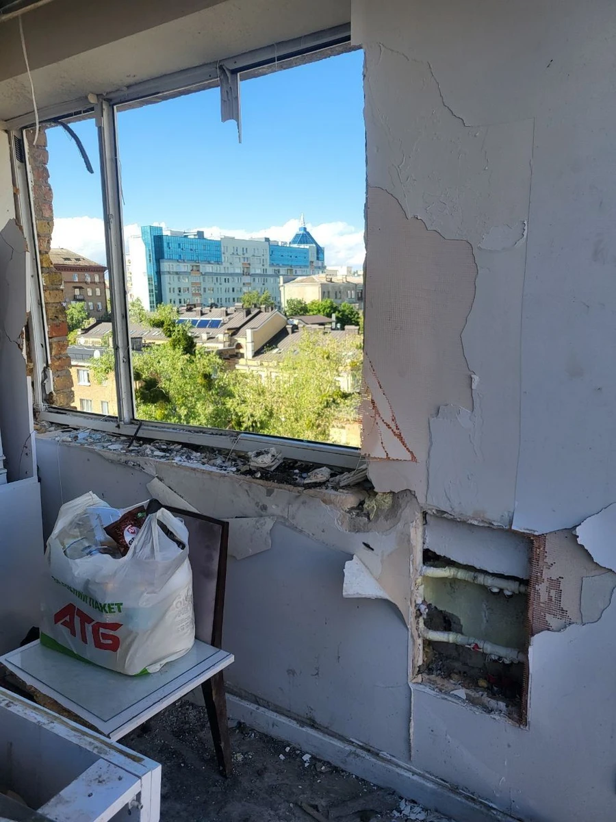 The aftermath of the Russian attack