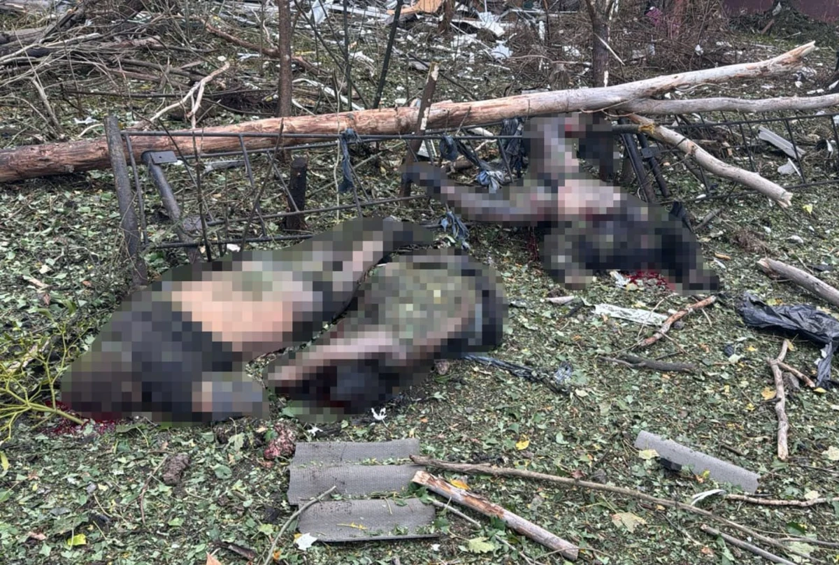 Bodies of people killed in the attack