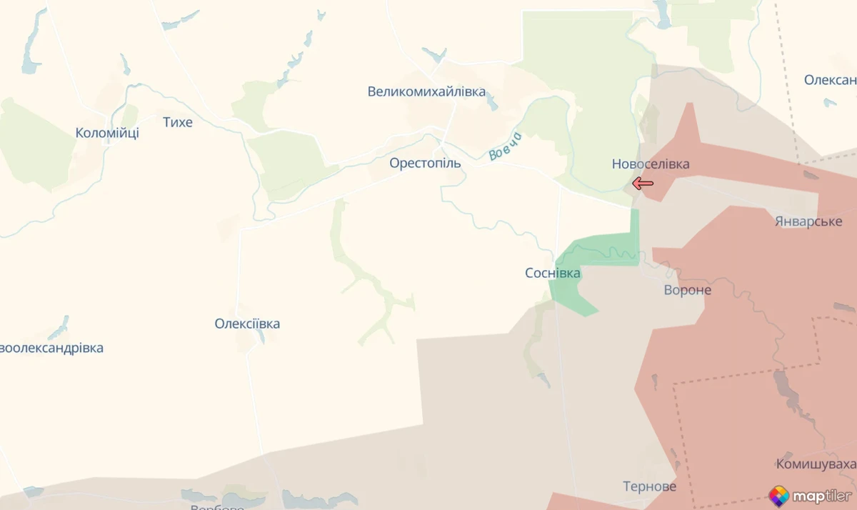 мапа DeepState 30 березня, українські бійці провели зачистку на Дніпропетровщині