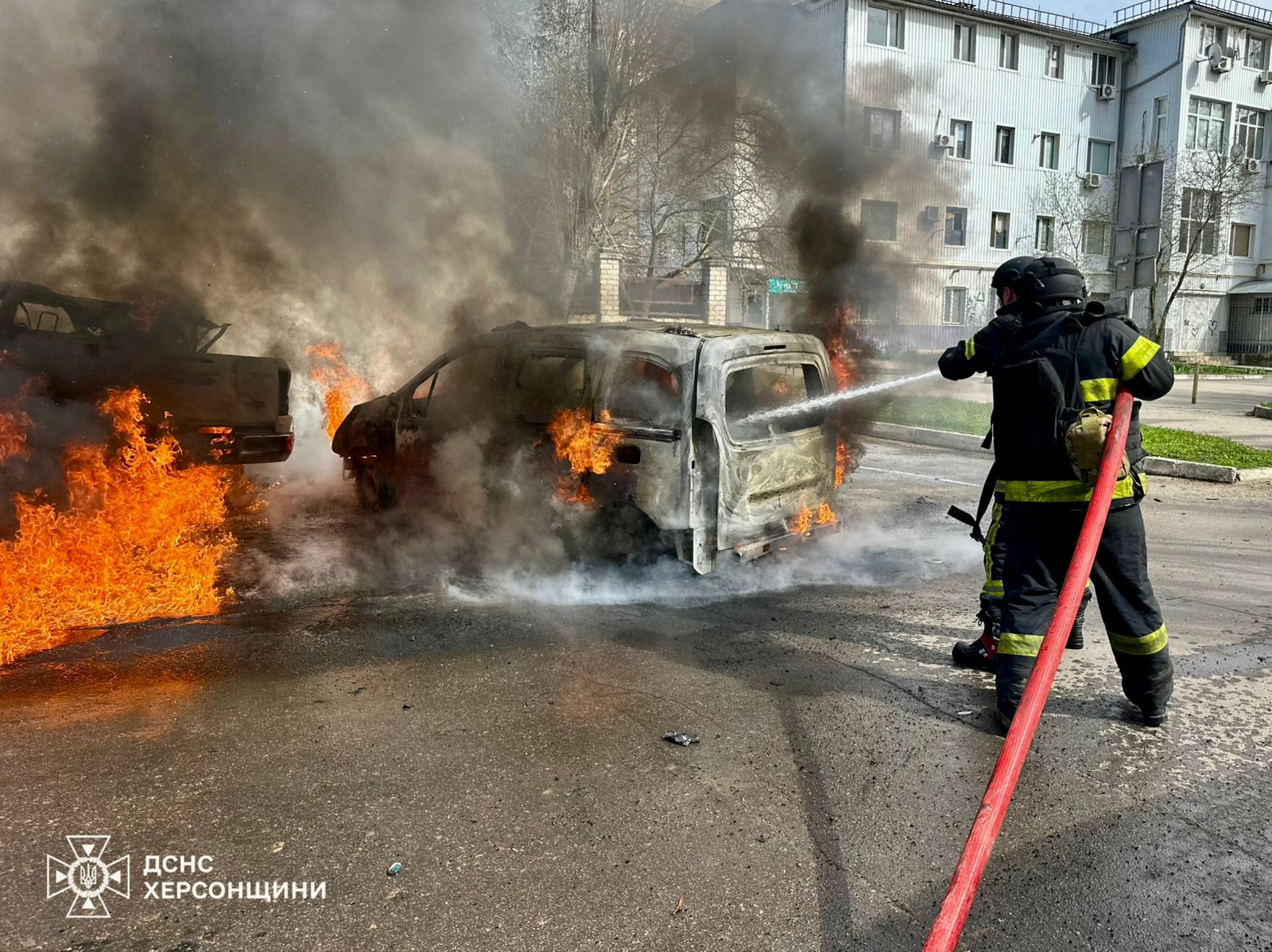 Woman killed, 3 people injured in Russian attacks on Kherson