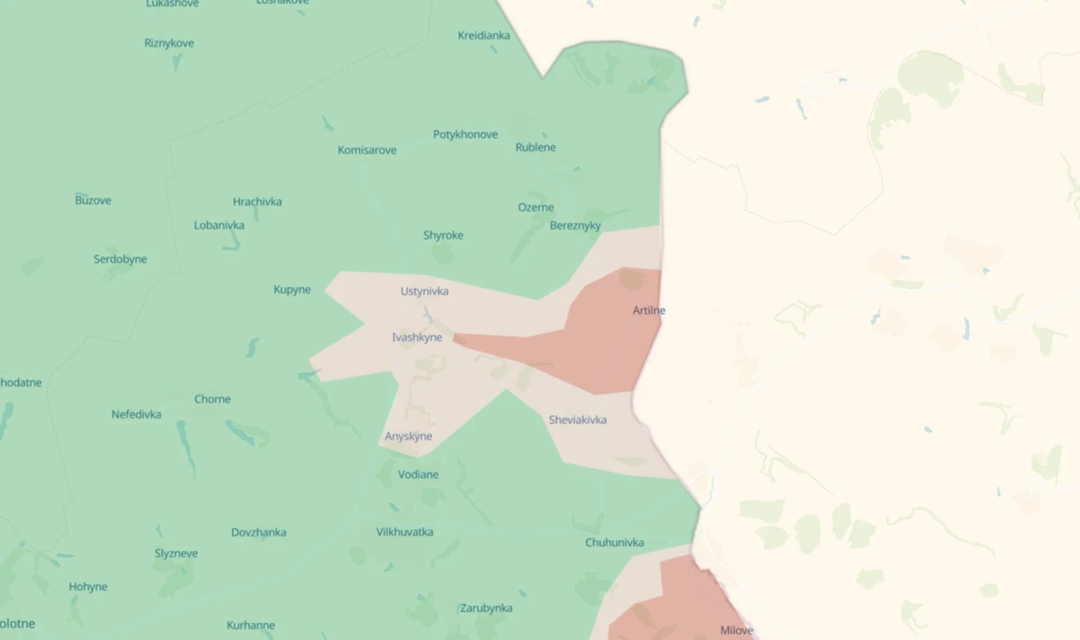 Situation in Artilne as of 22 August