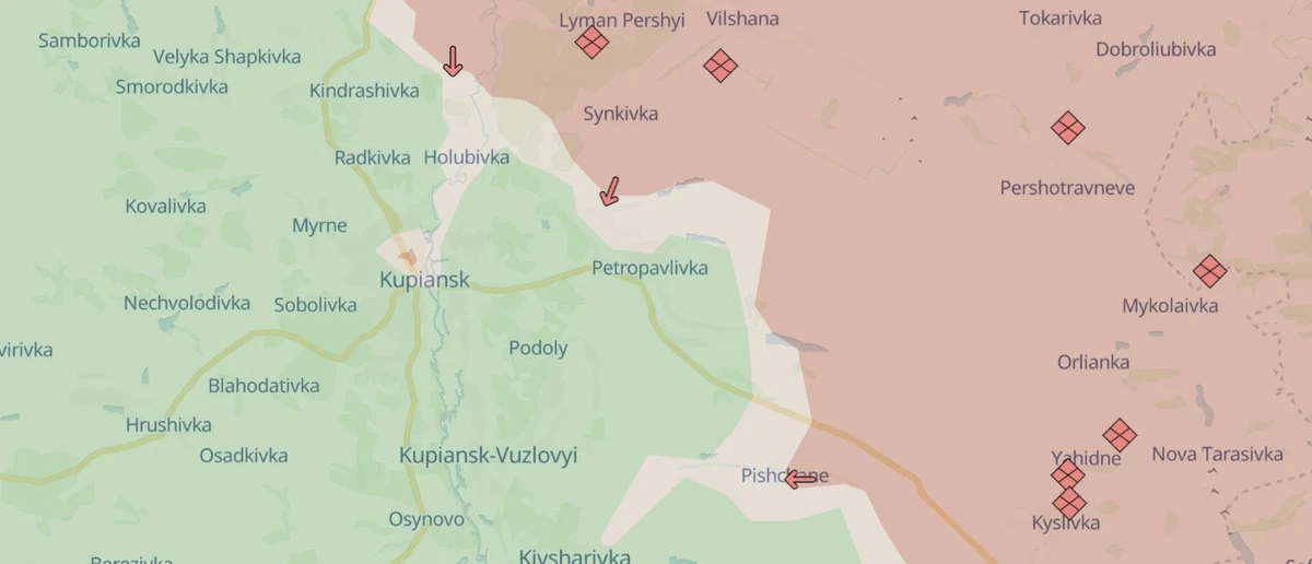 Petropavlivka no mapa