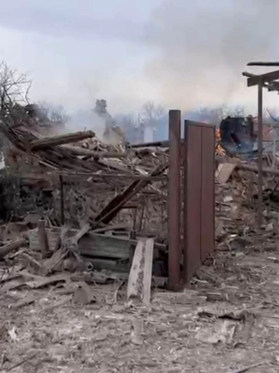 Aftermath of a Russian attack.