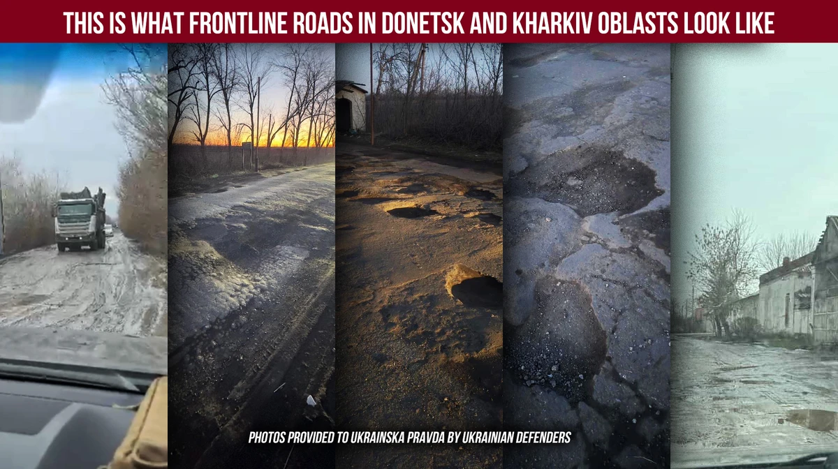 This is what frontline roads in Donetsk and Kharkiv oblasts look like.