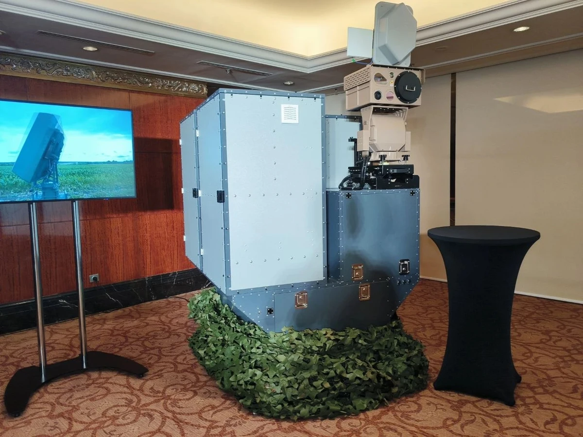 The Zveroboy air defence system during a presentation in Moscow