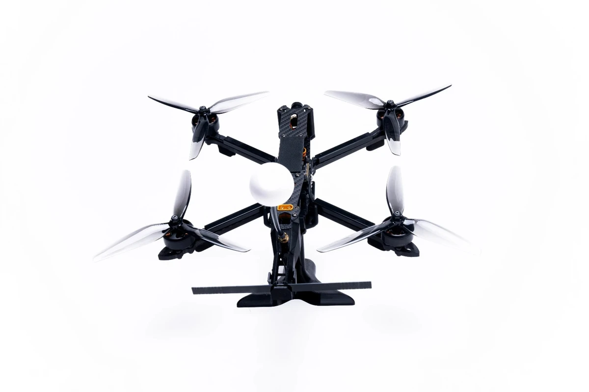 Strike UAV fitted with the waiting drone system.