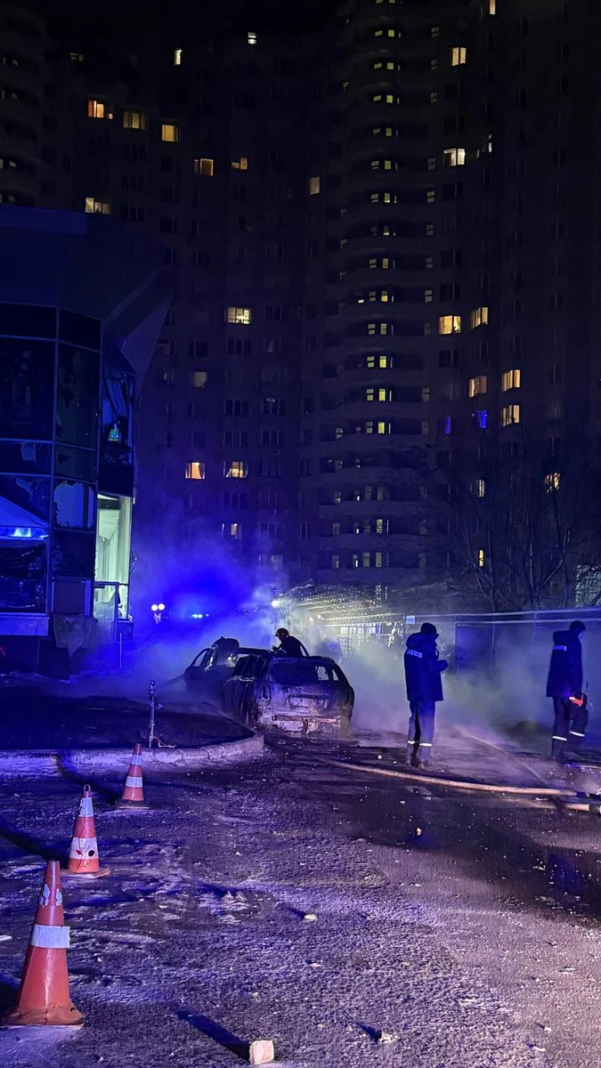 The scene of the strike