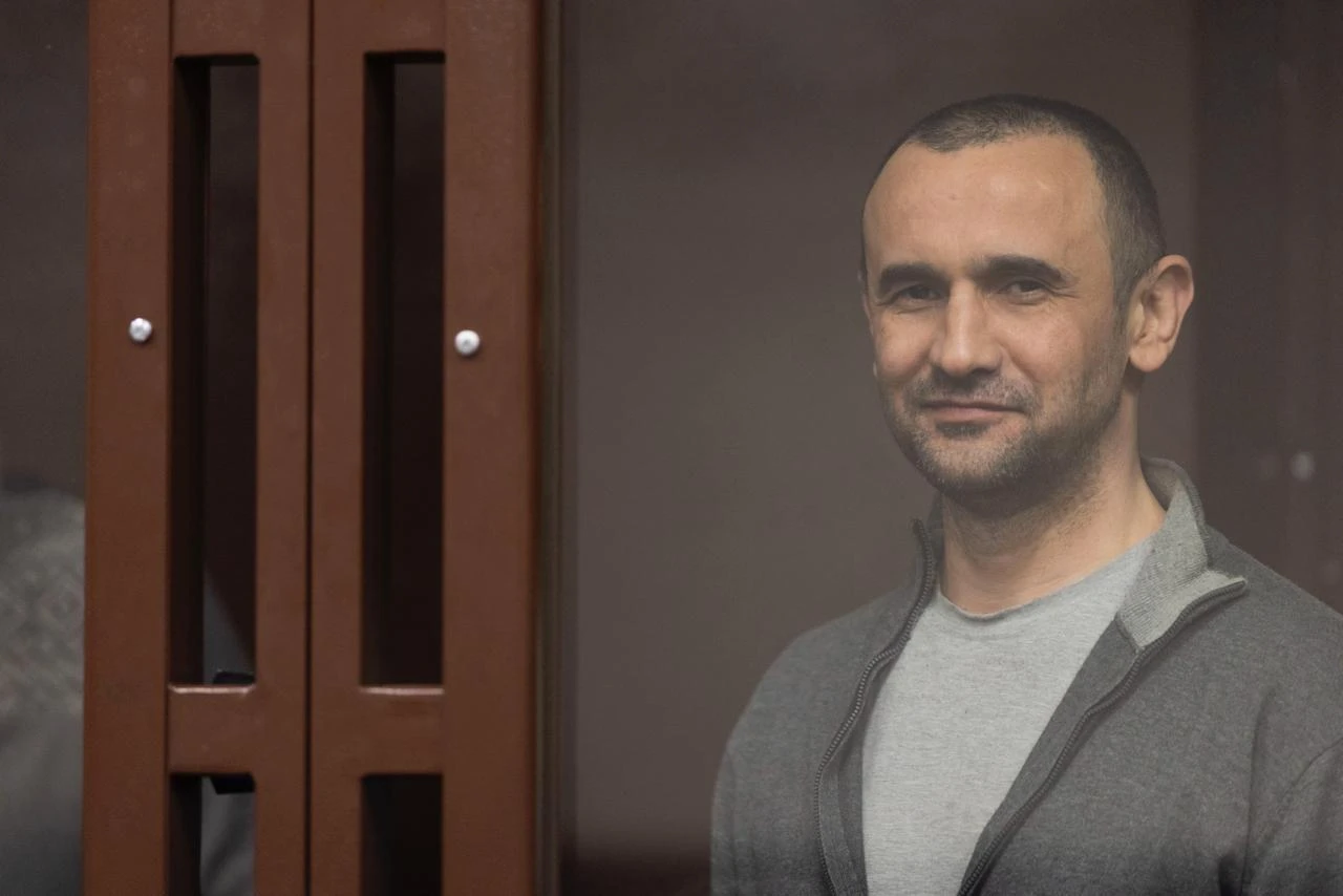 A Ukrainian citizen in the Russian court.