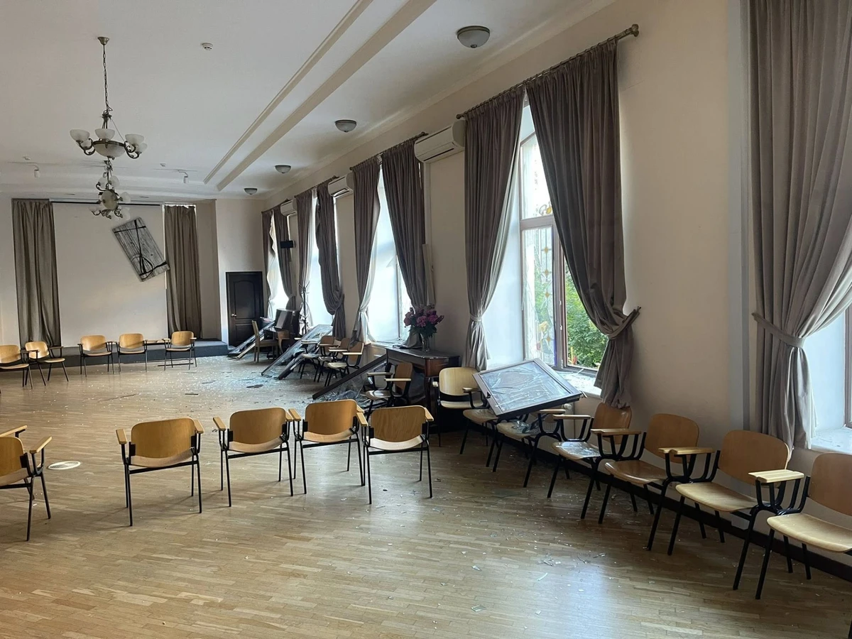The aftermath of the Russian attack