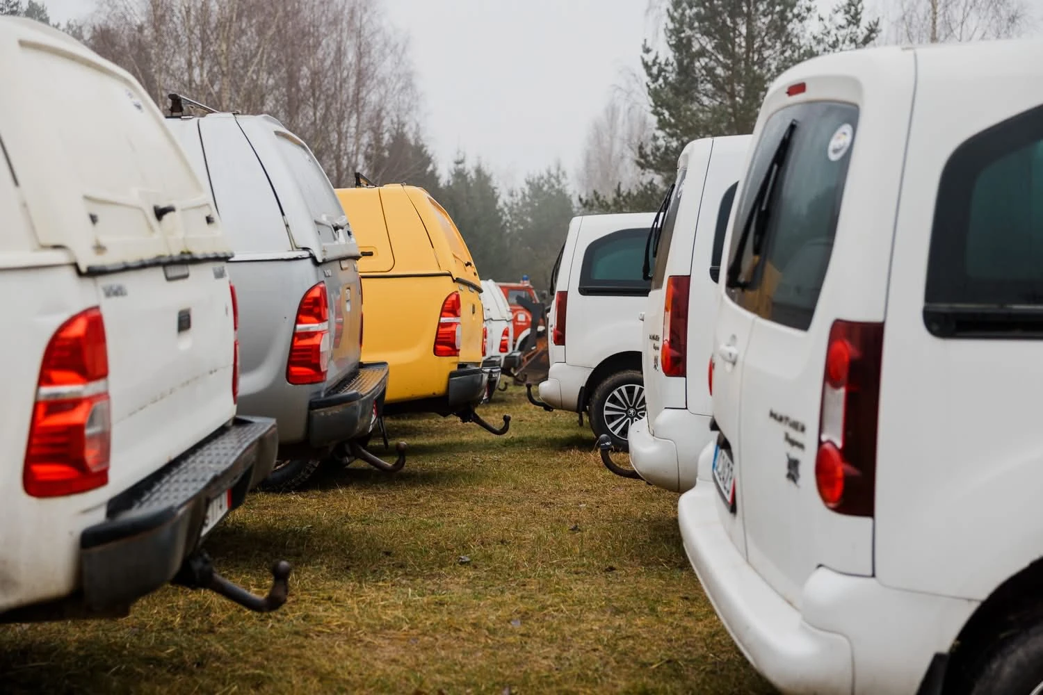 The donated vehicles.