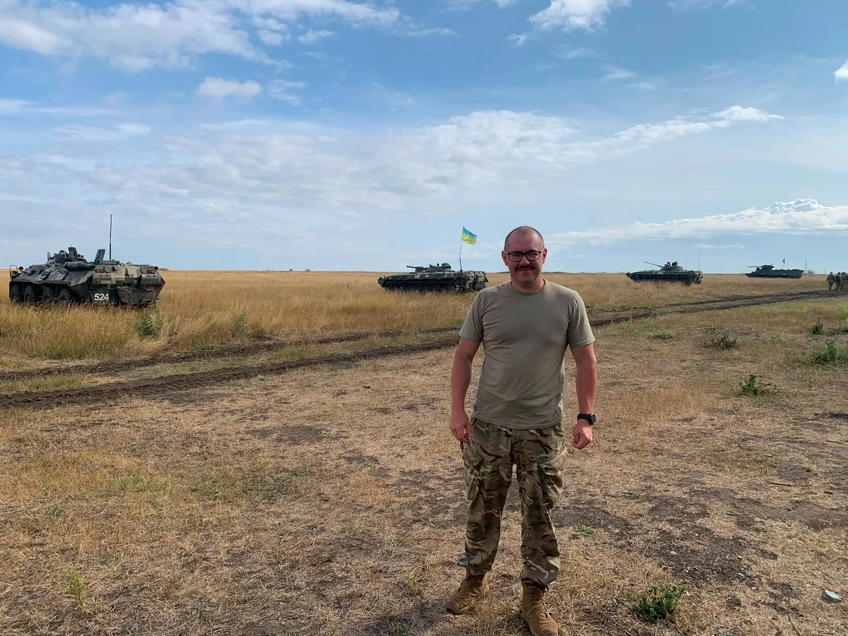 Владимир во время учений в Одесской военной академии перед стартом украинского контрнаступления. Лето 2023-го