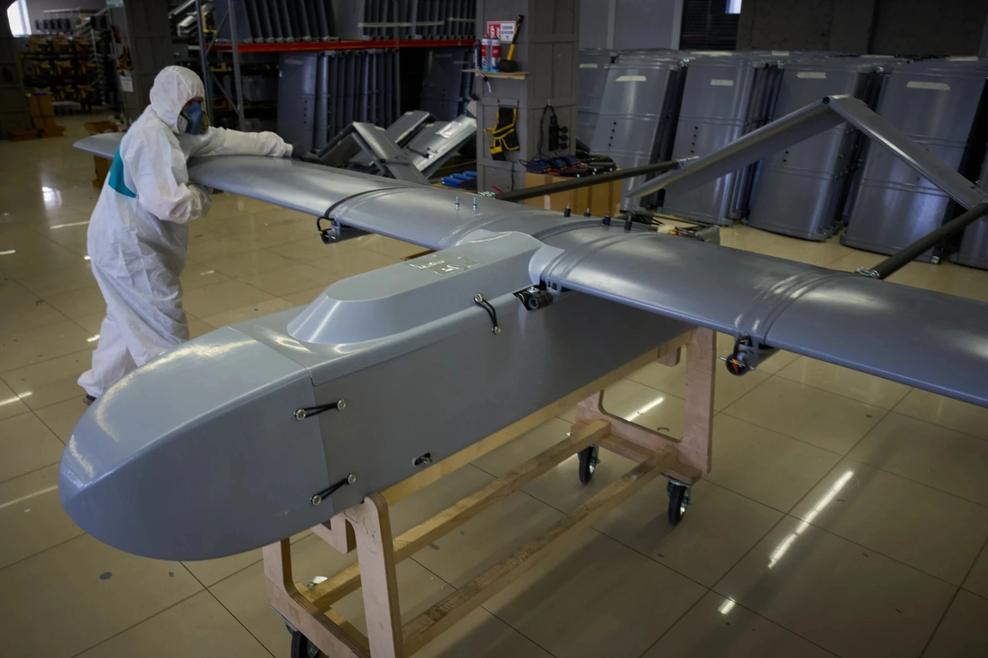 Production of FP-1 drones, which have the same design as the FP-2.