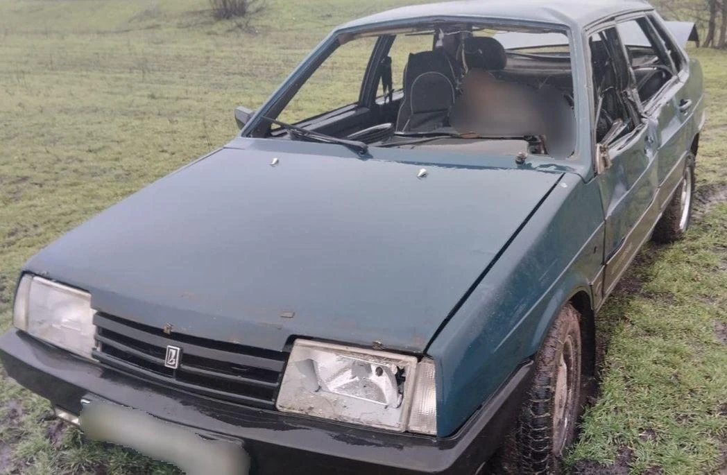 Attacked car. Photo: Prokudin / Telegram
