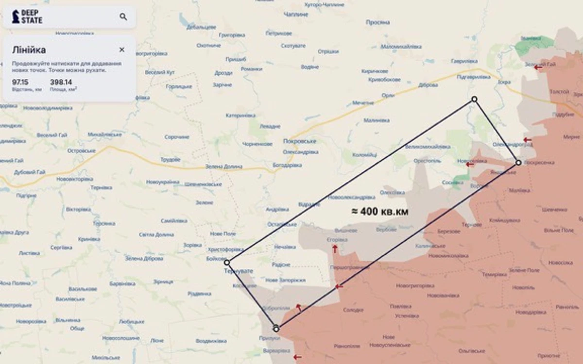 графіка УП на основі deepstatemap