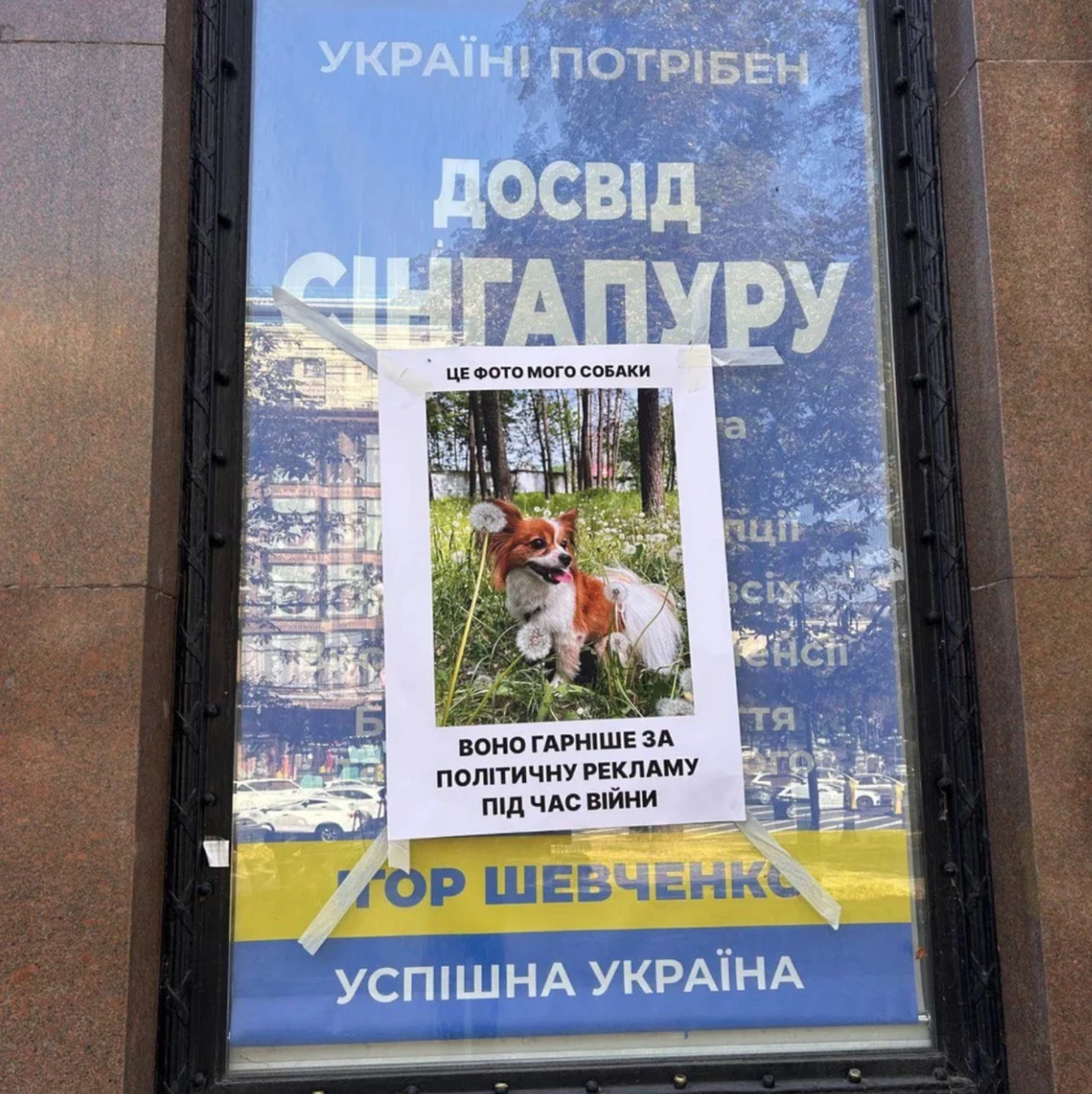 Реклама партии Игоря Шевченко