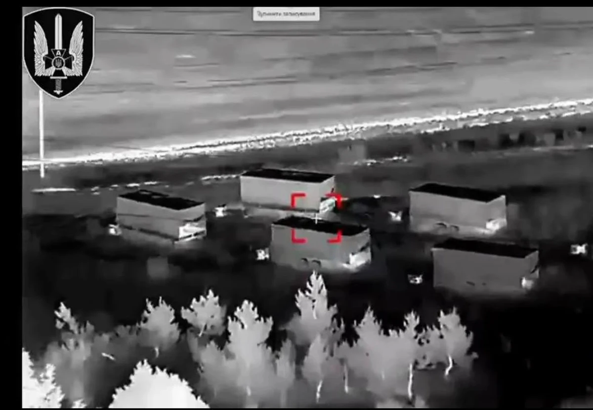 A strike on the Volna Kupol Garant system by Ukrainian drone operators