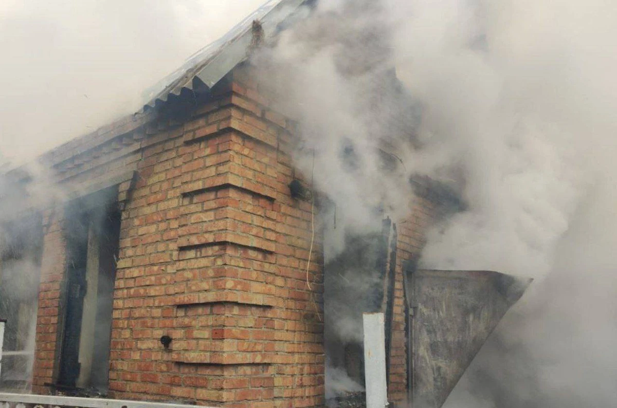 The aftermath of a Russian attack on 8 February