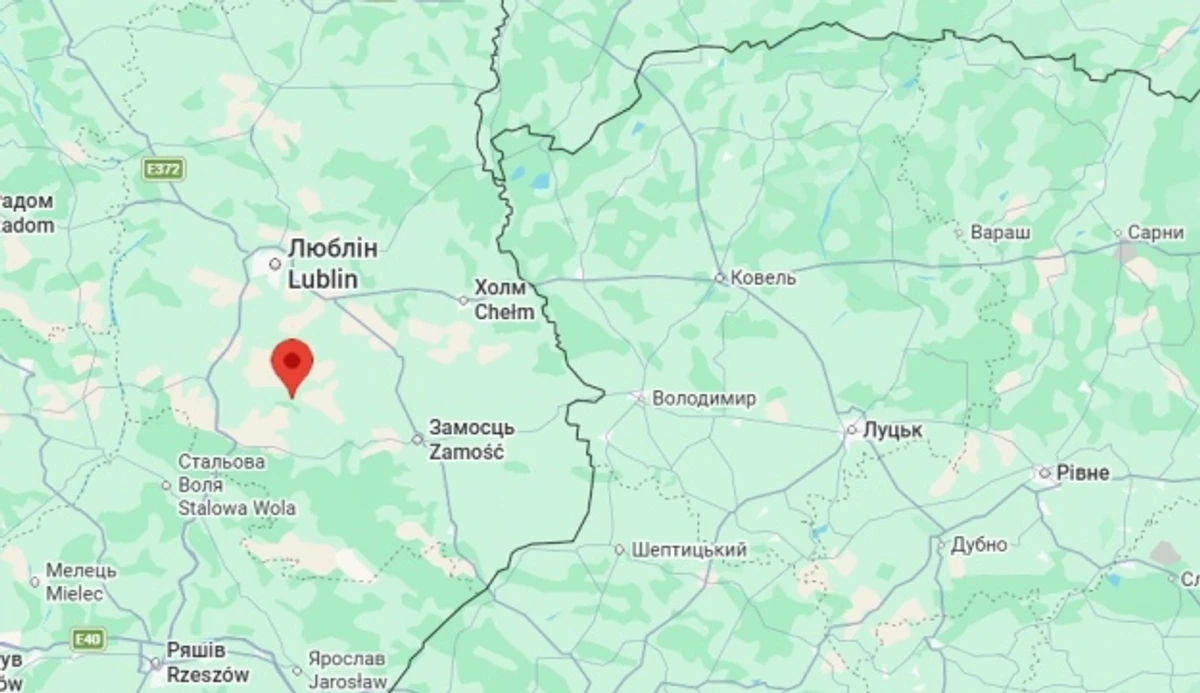 Скриншот з google.map