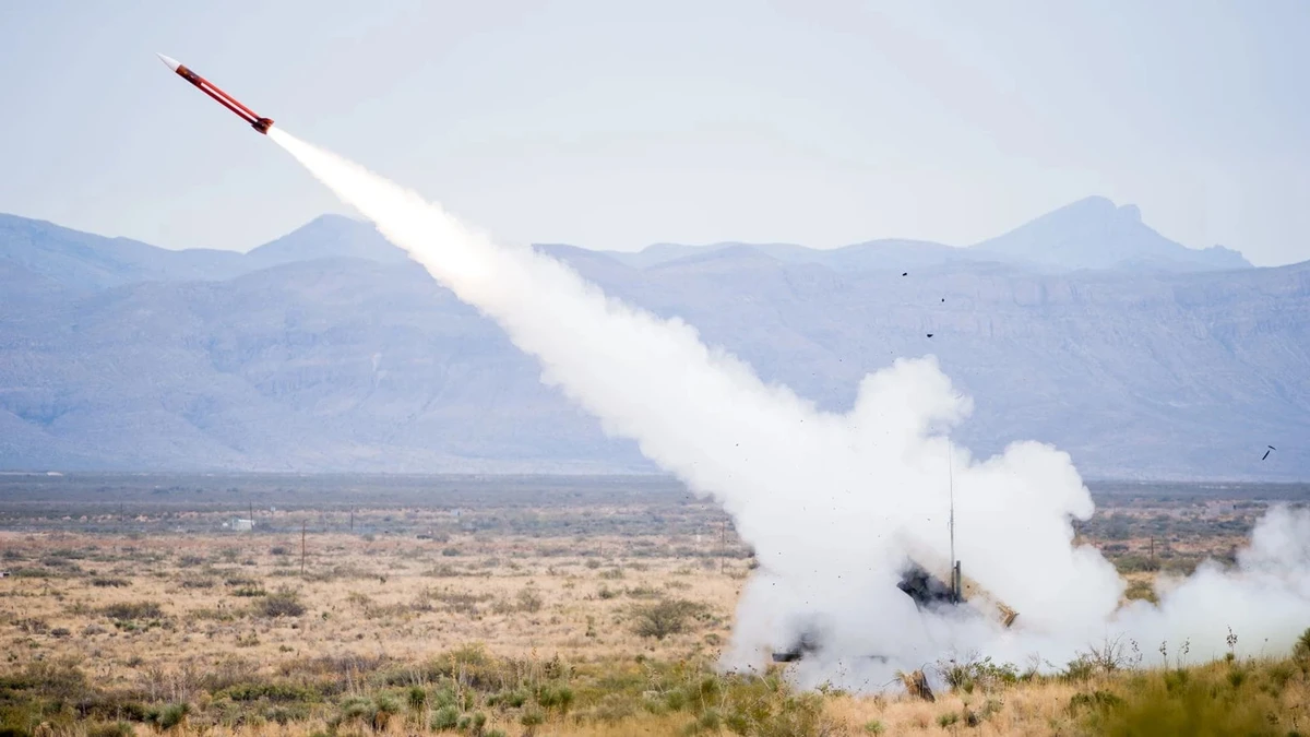 A Patriot air defence system