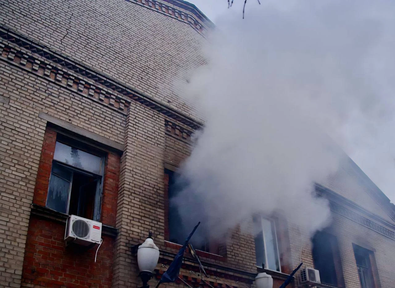 Smoke coming out of the window