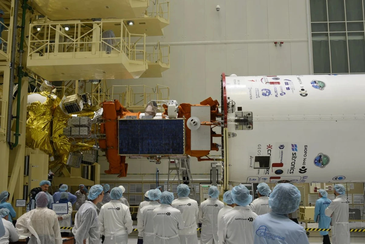 Preparation of Rassvet-1 spacecraft at the Vostochny Cosmodrome