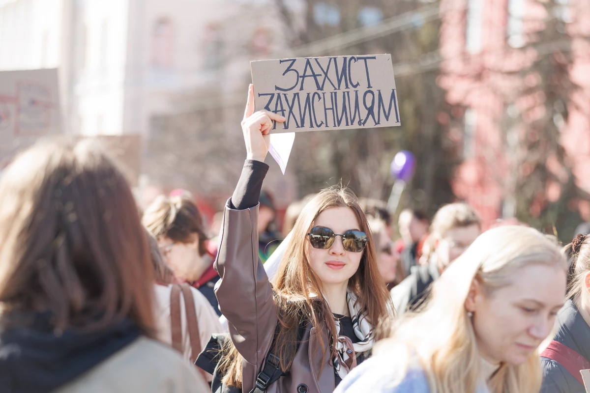 Марш женщин в Киеве, фото: Любовь Голубятникова, сайт КГГА