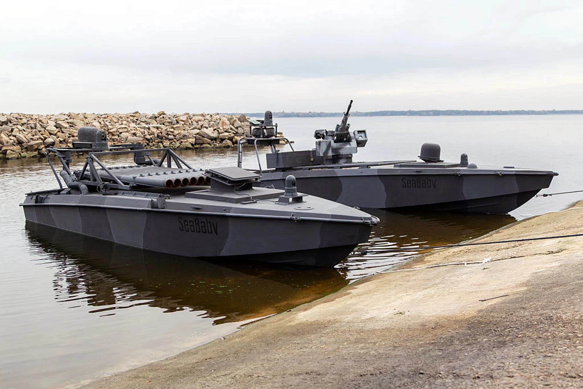 Ukrainian Sea Baby naval drones.