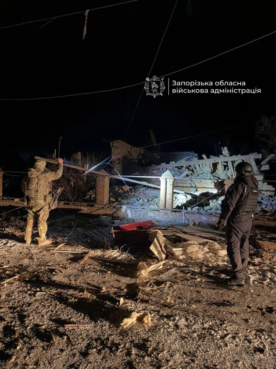 The aftermath of the attack.