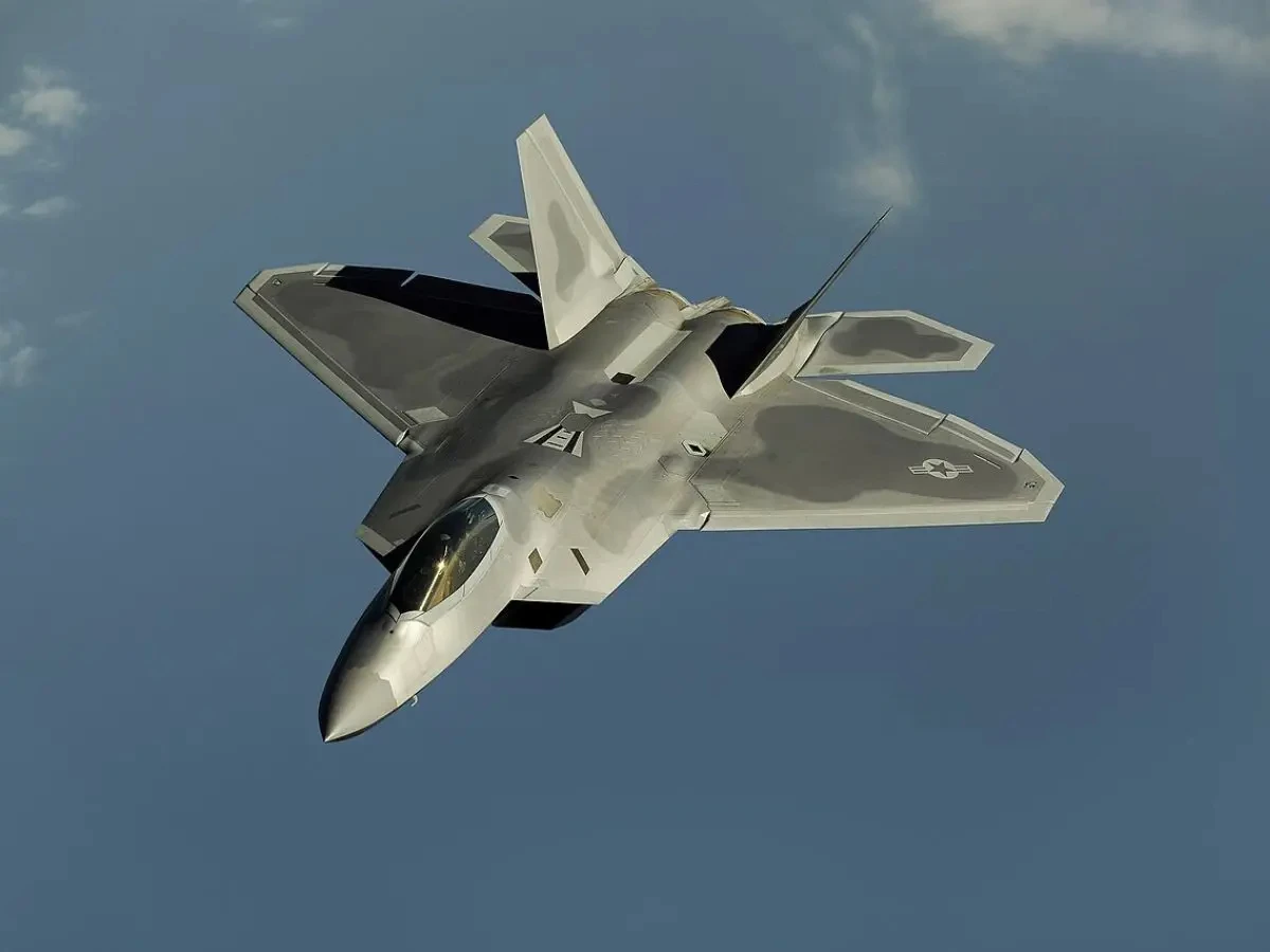The first US fifth-generation fighter, the F-22 Raptor.