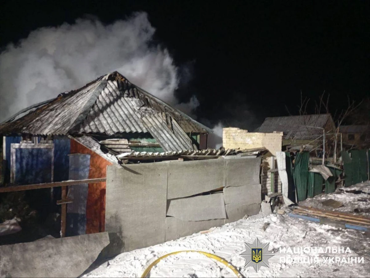 Наслідки російського удару по Київській області. Фото Нацполіції