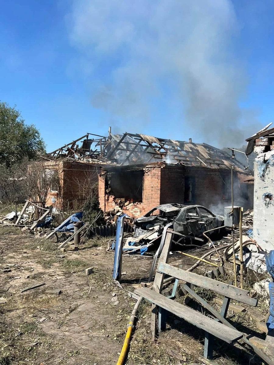 наслідки удару по Билбасівці, фото: Вадим Лях у Facebook
