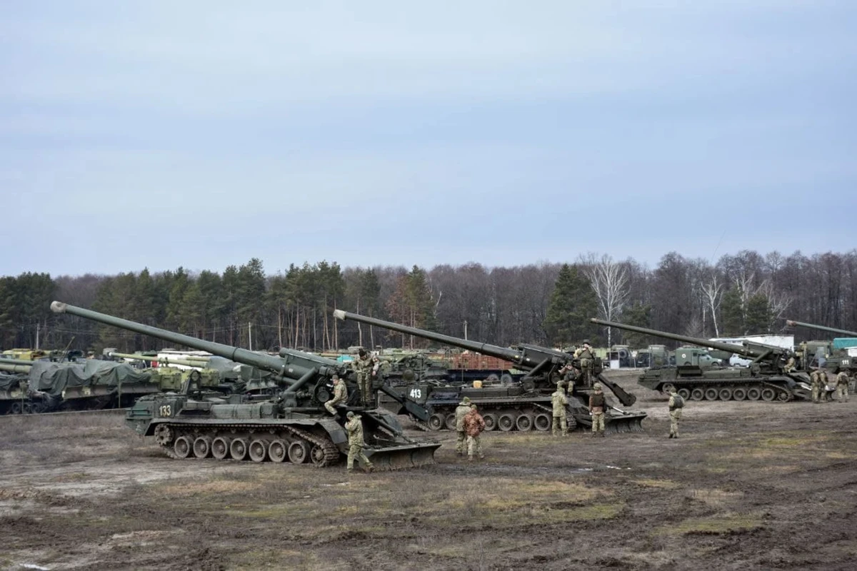 The 43rd Separate Artillery Brigade training a few days before Russia’s full-scale invasion