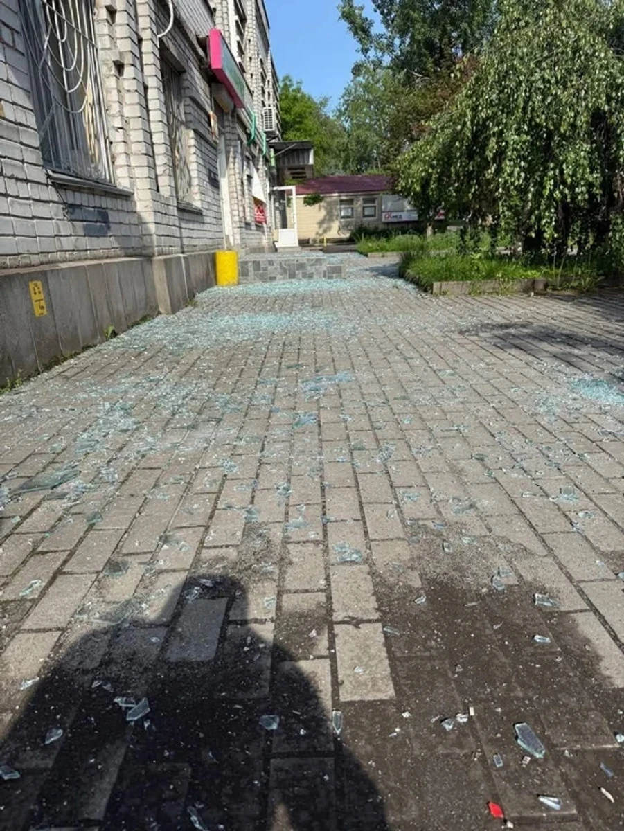 Work is currently ongoing at the scene to deal with the aftermath of the Russian attacks