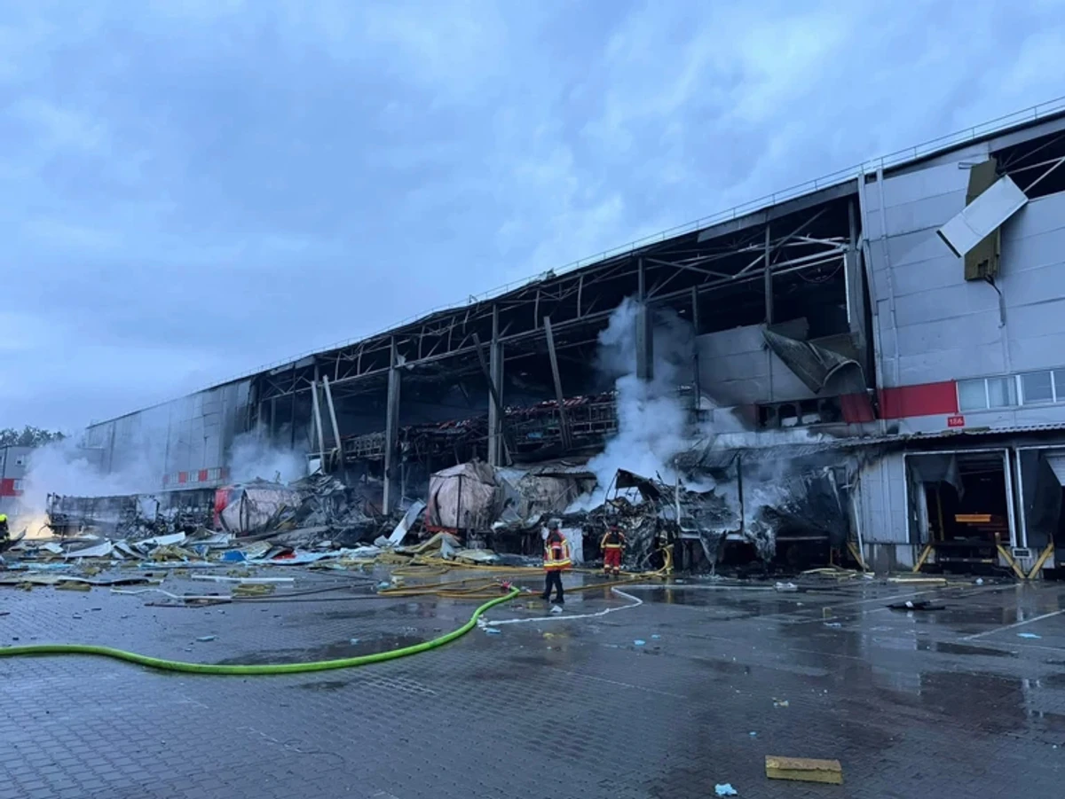 The largest innovative sorting terminal of Nova Poshta was destroyed in the attack