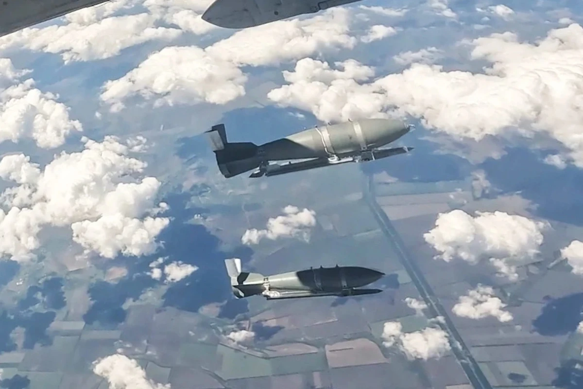 FAB-3000 guided aerial bombs fitted with a UMPK guidance kit