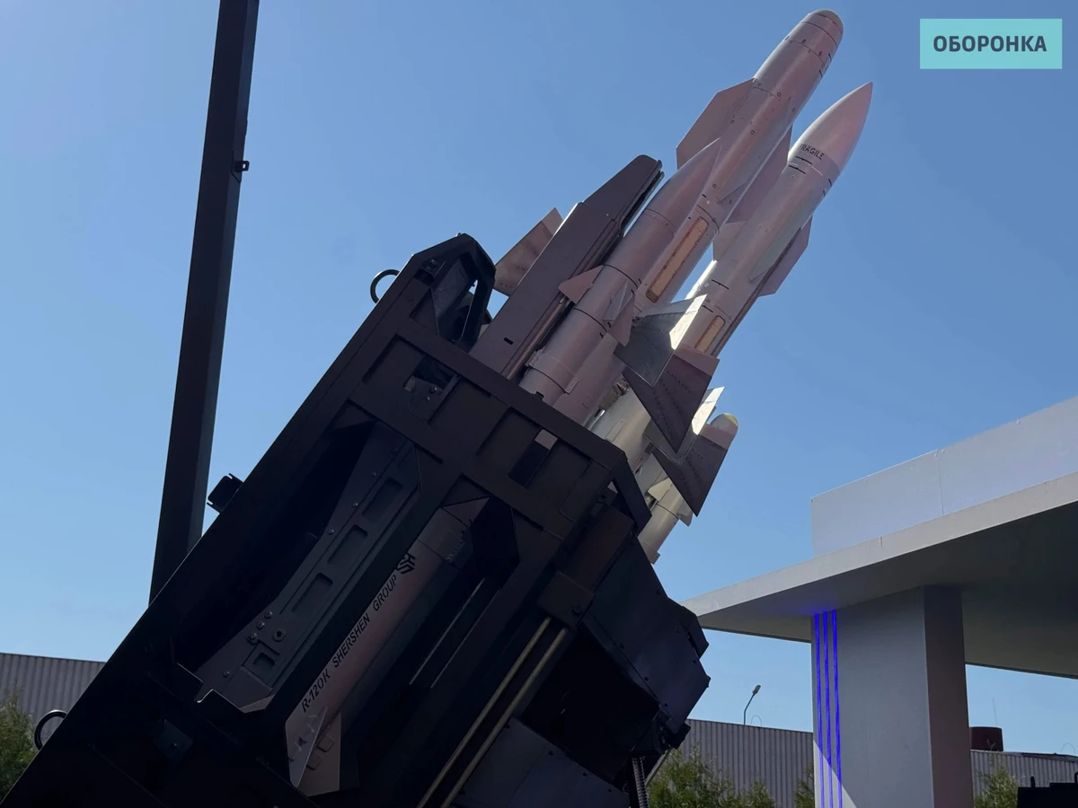 Launcher of the Ukrainian Shershen SAM system