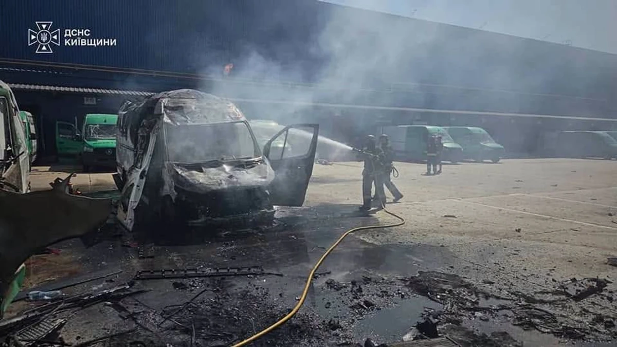 The aftermath of the Russian attack on Kyiv Oblast