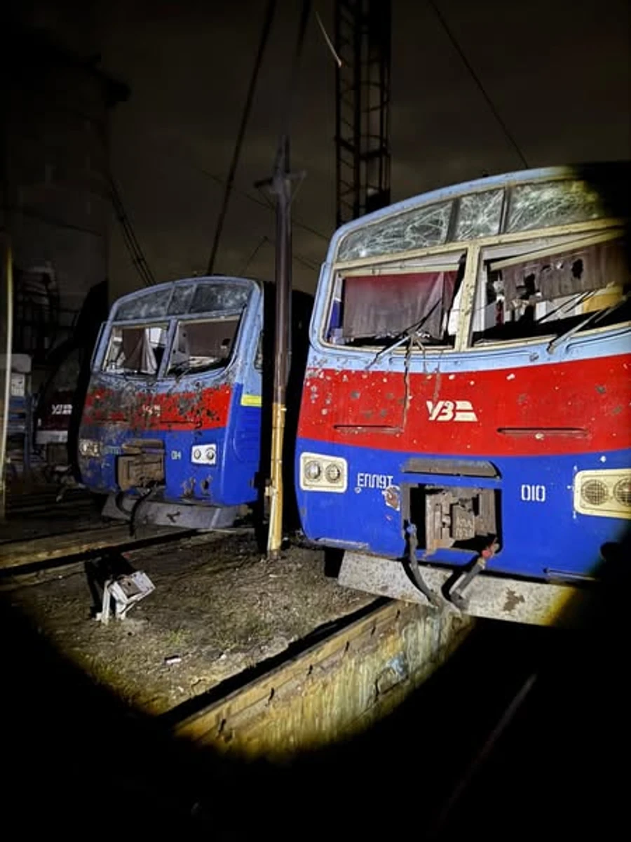 Aftermath of the Russian attack. Photo: Kuleba on Facebook