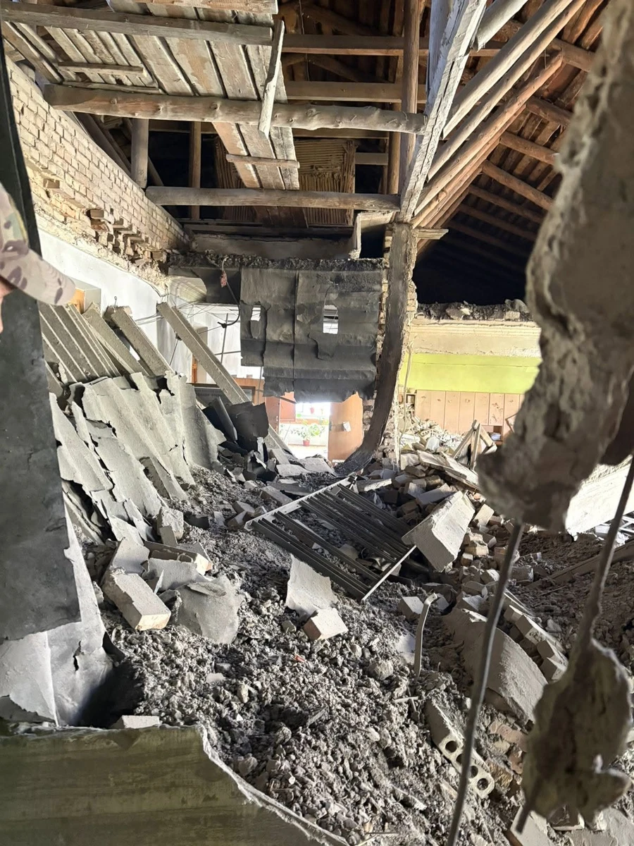 Damage to a university building