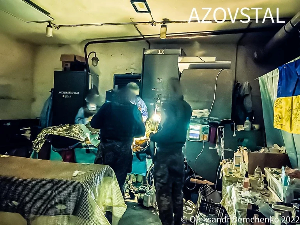 The operating room at Azovstal.