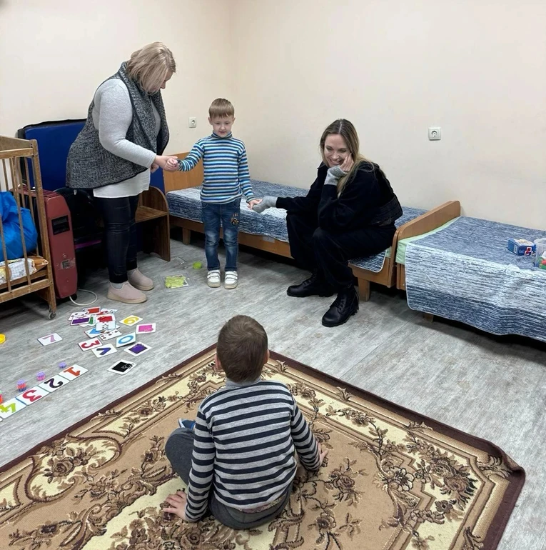 Angelina Jolie in Ukraine.