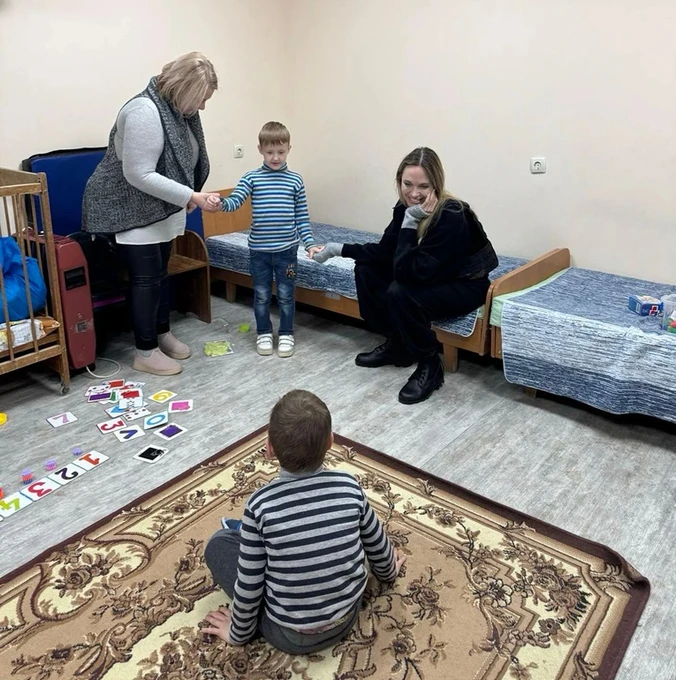 Angelina Jolie in Ukraine.