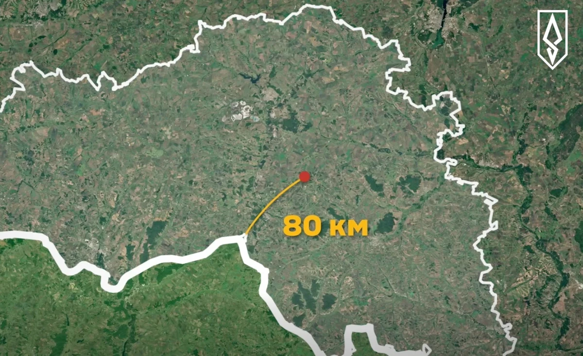 A aldeia de Volotovo, onde o Kasta-2E foi atingido, fica a cerca de 80 km da fronteira com a Ucrânia.