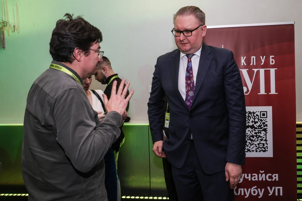 European Pravda editor Serhii Sydorenko and Deputy PM Taras Kachka