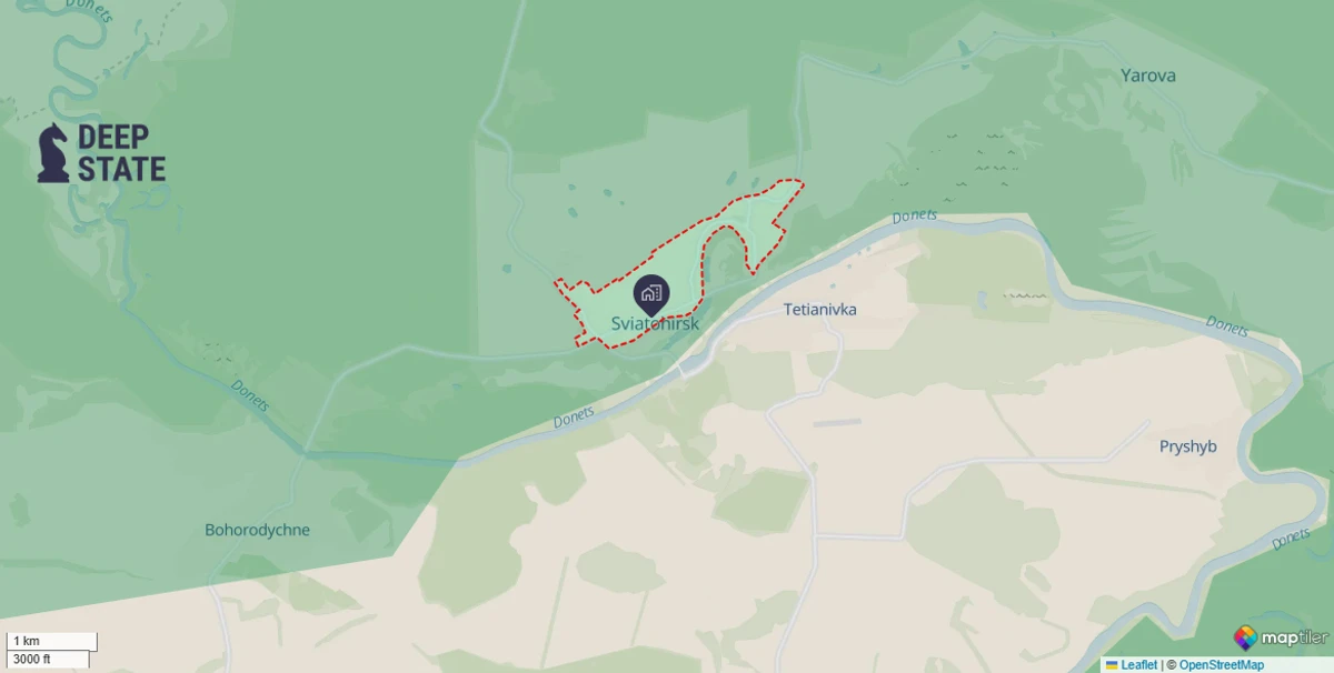Sviatohirsk as of 1st September