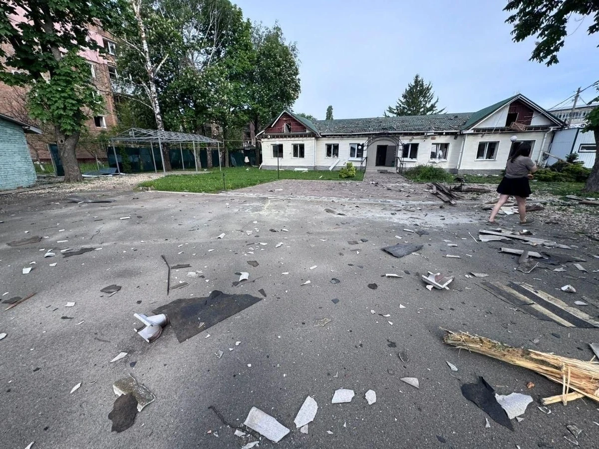 The damaged museum