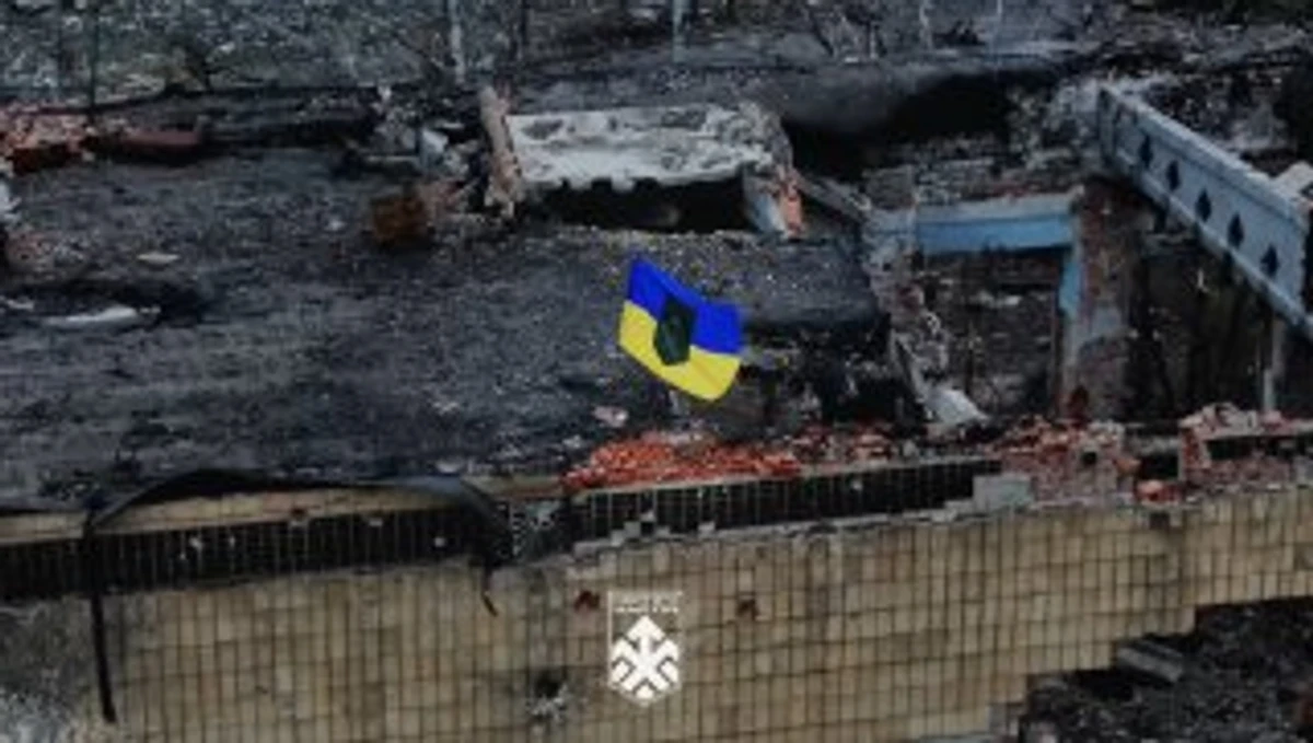 Український прапор над Куп'янськом